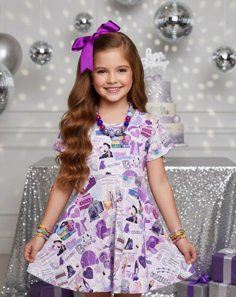 DOORBUSTER Lavender twirl dress