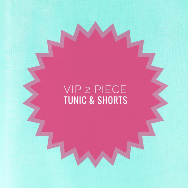 VIP 2 piece tunic & shorts (sz 2)