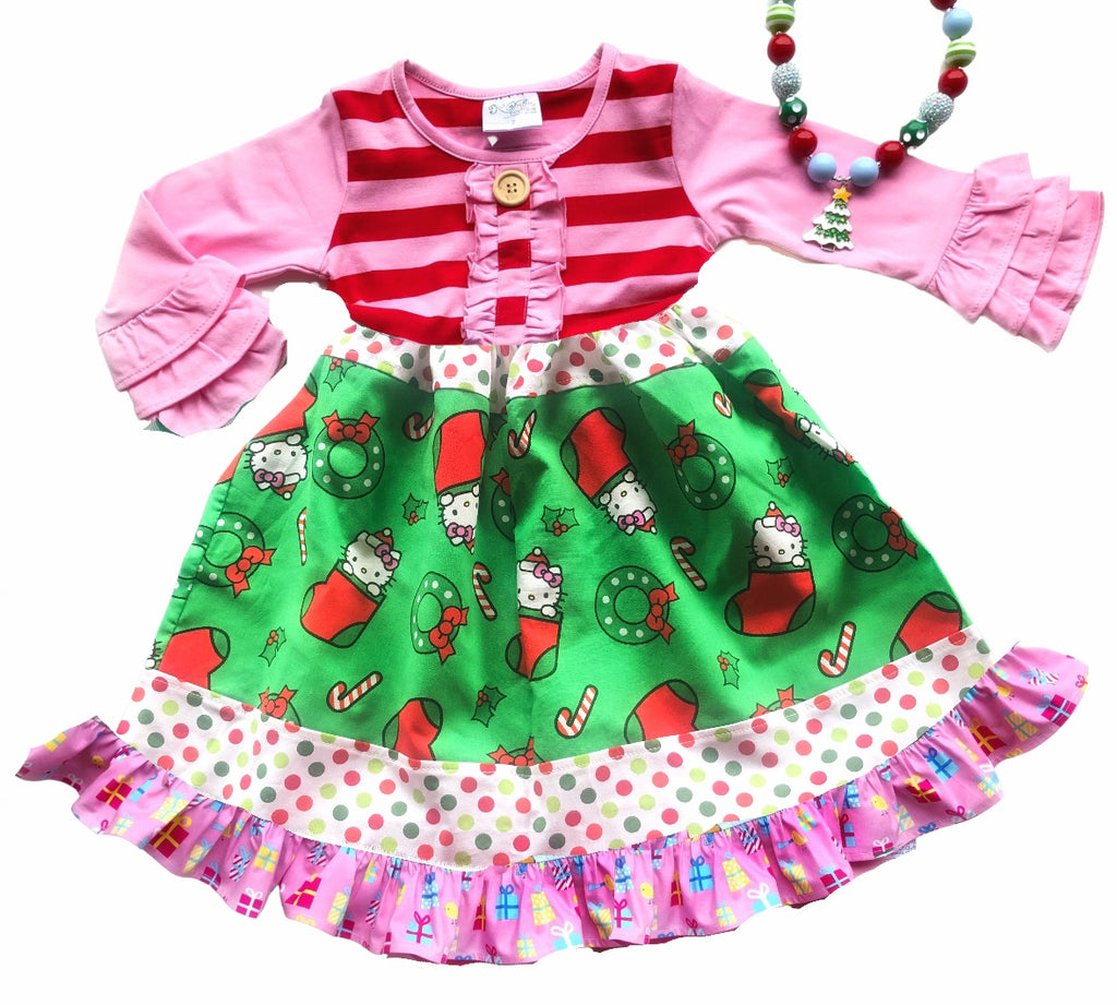 *One Available* Christmas Kitty dress